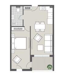One Bedroom Apartment